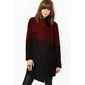BB Dakota Ombre Fuzzy Melton Coat